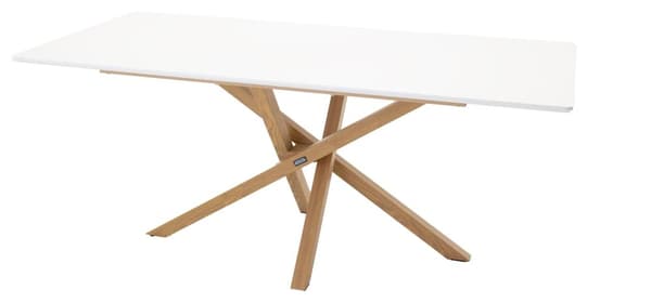 FURNLUX RUOKAPÖYTÄ PIAZZA VALKOINEN & TAMMI 90CM