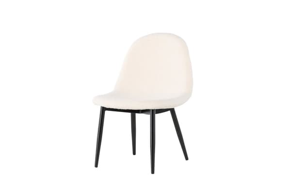 FURNLUX OTTOMAN POLAR HVID & SORT 43CM