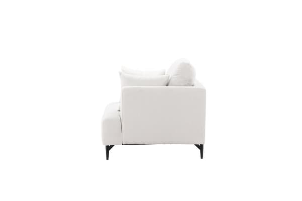 FURNLUX FÅTÖLJ SOFIA VIT & SVART 104CM