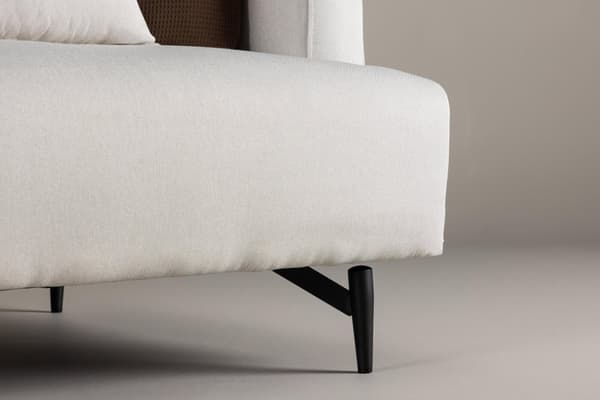 FURNLUX FÅTÖLJ SOFIA VIT & SVART 104CM