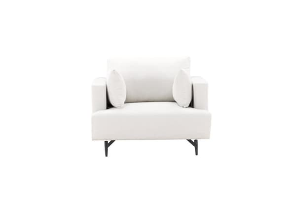 FURNLUX FÅTÖLJ SOFIA VIT & SVART 104CM