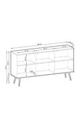 Pikkukuva 4 / 4: FURNLUX LIPASTO ORO MUSTA & KULTA 160CM