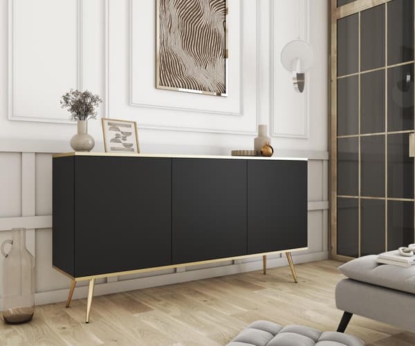 FURNLUX LIPASTO ORO MUSTA & KULTA 160CM