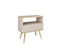 Miniatyrbild 1 av 3: FURNLUX NATTDUKSBORD ORO BEIGE & GULD 54CM