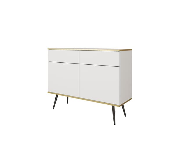 FURNLUX SKÄNK ORO VIT & SVART 107CM
