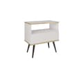 Miniatyrbild 1 av 3: FURNLUX NATTDUKSBORD ORO VIT & SVART 54CM