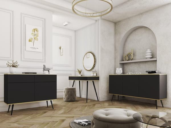 FURNLUX SKÄNK ORO SVART 107CM
