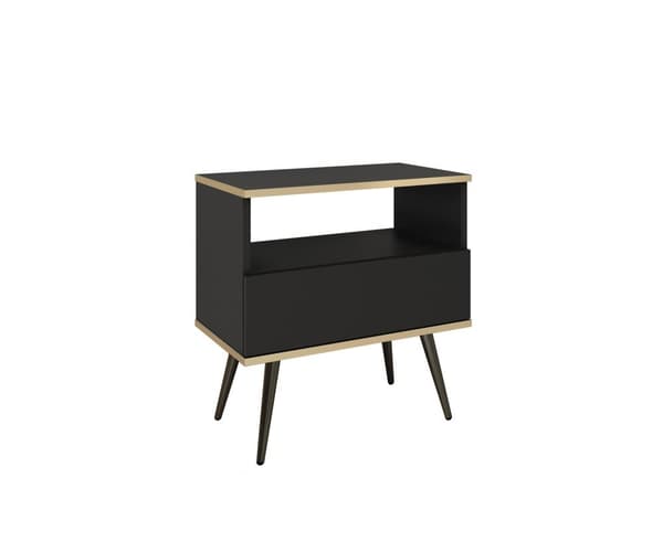 FURNLUX NATTDUKSBORD ORO SVART 54CM