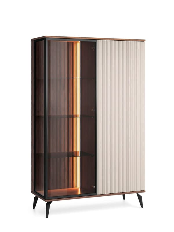 FURNLUX SHOWCASE VICI BEIGE & SVART 103CM