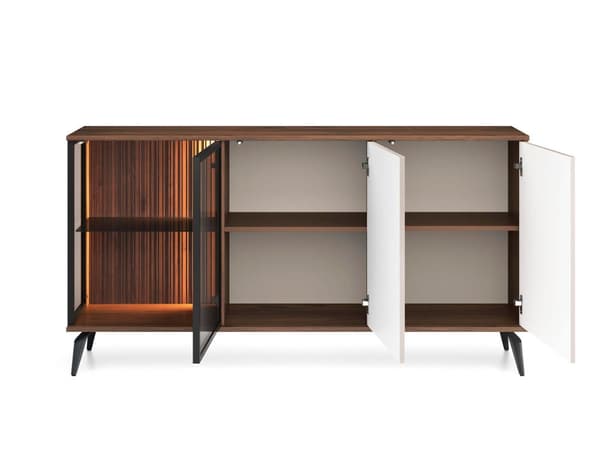 FURNLUX SKÄNK VICI BEIGE & SVART 154CM