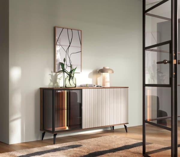FURNLUX SKÄNK VICI BEIGE & SVART 154CM