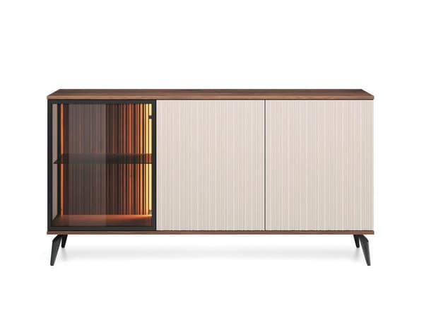 FURNLUX SKÄNK VICI BEIGE & SVART 154CM