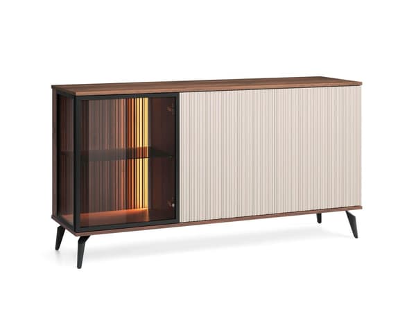 FURNLUX SKÄNK VICI BEIGE & SVART 154CM