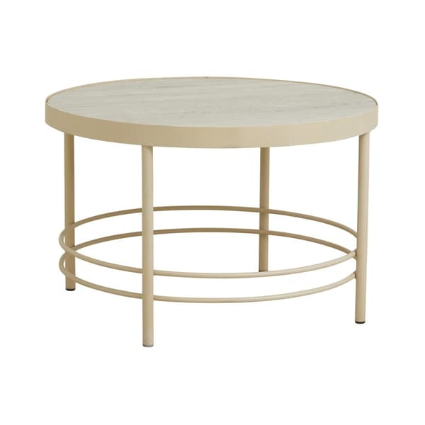 FURNLUX SOHVAPÖYTÄ JUNGO MARMORI VALKOINEN & BEIGE 80CM