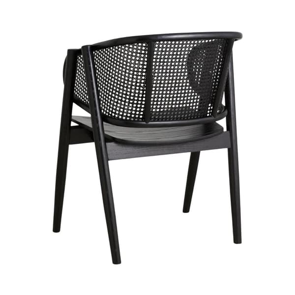 FURNLUX RUOKASALIN TUOLI WICKY MUSTA 61CM