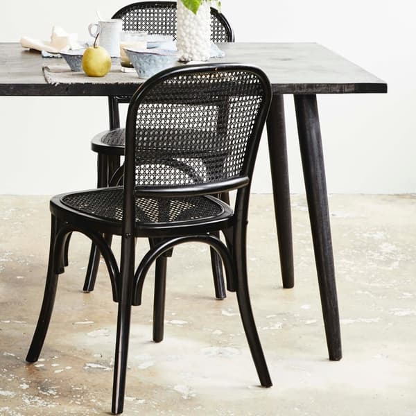 FURNLUX RUOKASALIN TUOLI WICKY MUSTA 44CM