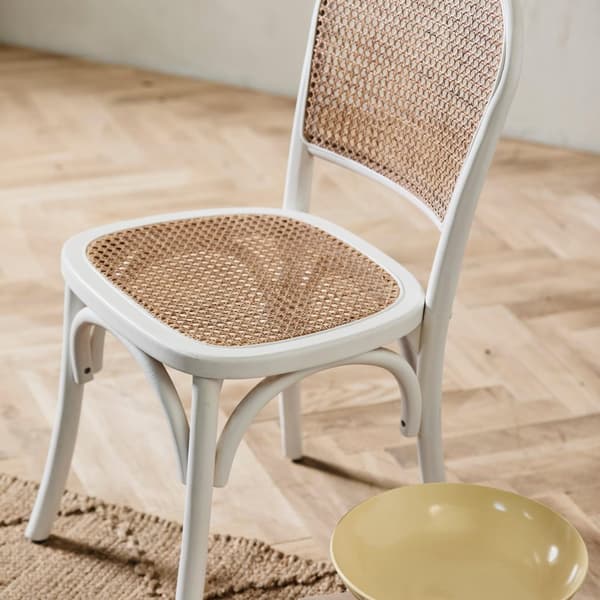 FURNLUX RUOKASALIN TUOLI WICKY VALKOINEN 44CM