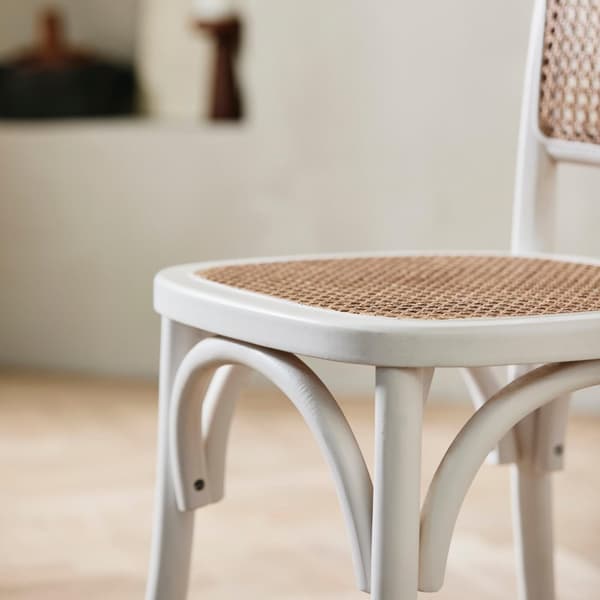 FURNLUX RUOKASALIN TUOLI WICKY VALKOINEN 44CM