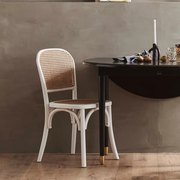 FURNLUX RUOKASALIN TUOLI WICKY VALKOINEN 44CM