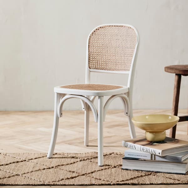FURNLUX RUOKASALIN TUOLI WICKY VALKOINEN 44CM