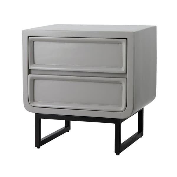 FURNLUX NATTDUKSBORD LEDRO GRÅ & SVART 45CM