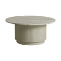 Miniatyrbild 1 av 2: FURNLUX SOFFBORD ERIE MARMOR VIT & BEIGE 90CM