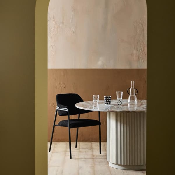 FURNLUX MATBORD ERIE MARMOR VIT & BEIGE 140CM