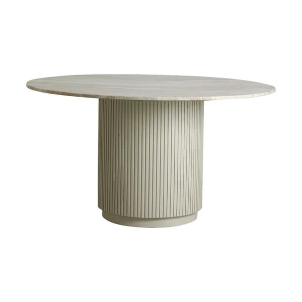 FURNLUX MATBORD ERIE MARMOR VIT & BEIGE 140CM