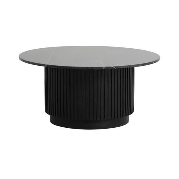 FURNLUX SOFABORD ERIE MARMOR SORT & SORT 90CM