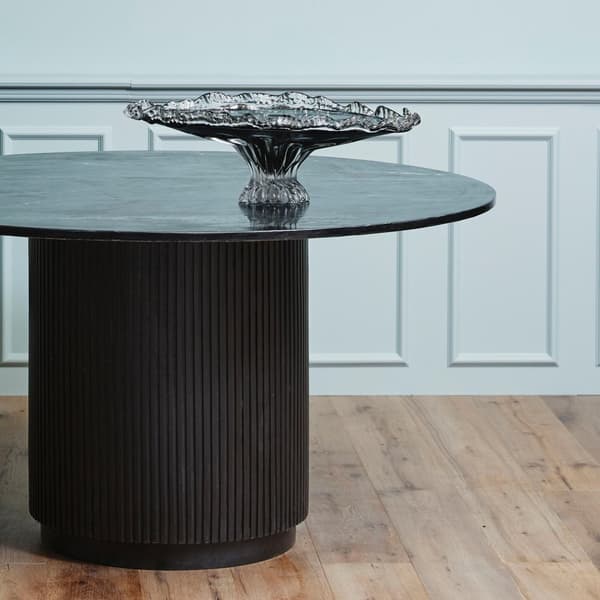 FURNLUX RUOKAPÖYTÄ ERIE MARMORI MUSTA & MUSTA 140CM