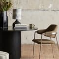 Miniatyrbild 5 av 6: FURNLUX MATBORD ERIE MARMOR SVART & SVART 140CM