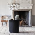 Miniatyrbild 2 av 6: FURNLUX MATBORD ERIE MARMOR SVART & SVART 140CM