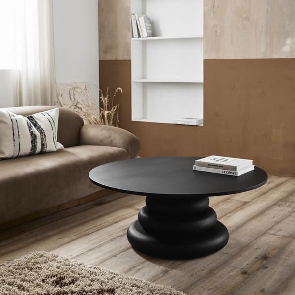 FURNLUX SOHVAPÖYTÄ YALU MUSTA 110CM