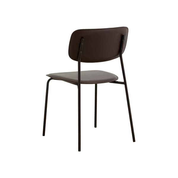 FURNLUX RUOKASALIN TUOLI ESA TUMMANRUSKEA & MUSTA 45CM