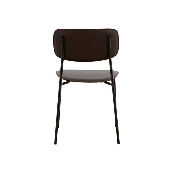FURNLUX RUOKASALIN TUOLI ESA TUMMANRUSKEA & MUSTA 45CM