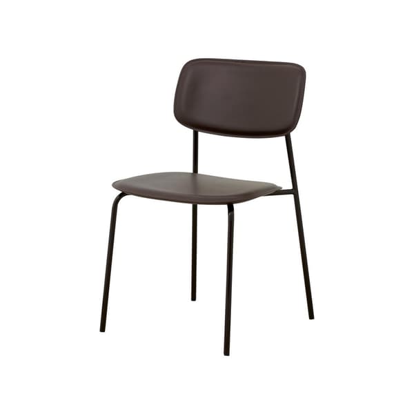 FURNLUX RUOKASALIN TUOLI ESA TUMMANRUSKEA & MUSTA 45CM