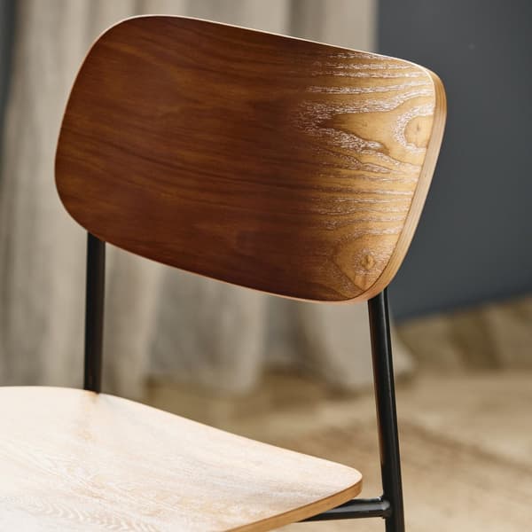 FURNLUX MATSALSSTOL ESA BEIGE & SVART 43CM