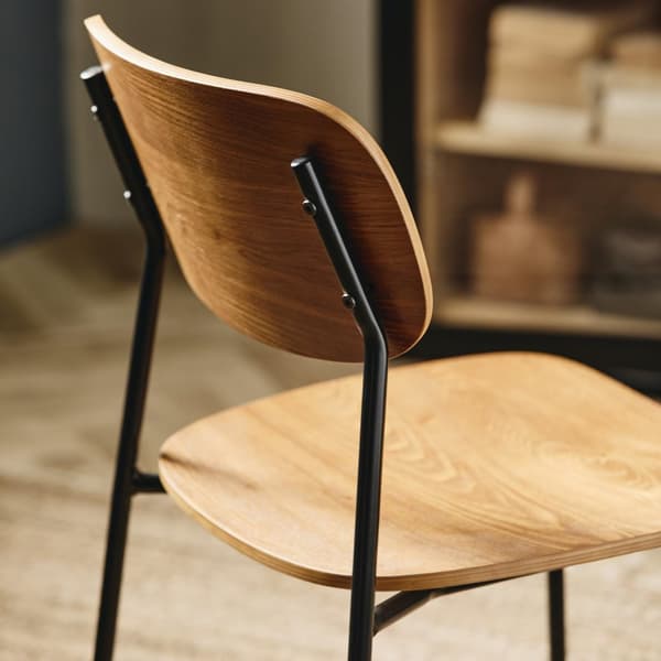 FURNLUX MATSALSSTOL ESA BEIGE & SVART 43CM