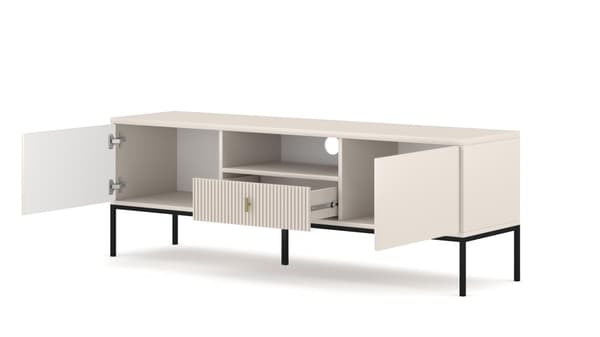 FURNLUX TV-BÄNK MAGGIORE BEIGE & SVART 154CM