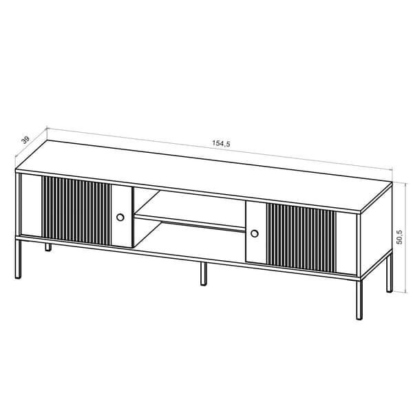 FURNLUX TV-TELINE ISEO MUSTA 154CM