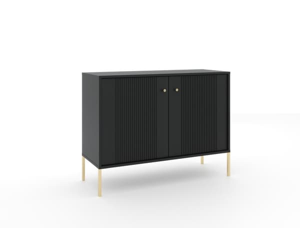 FURNLUX SKÄNK ISEO SVART & GULD 104CM