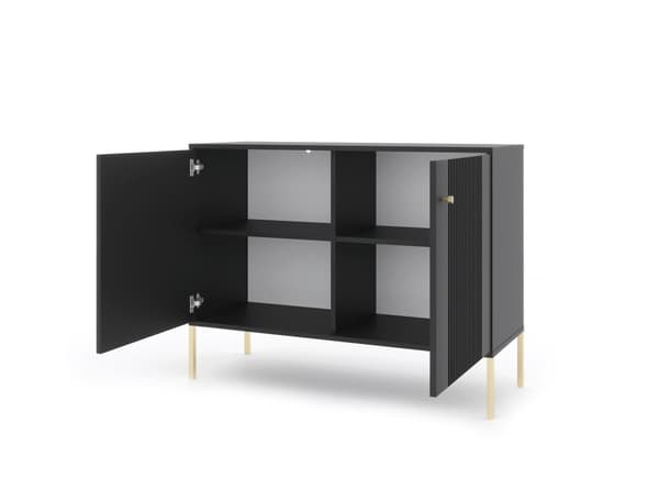 FURNLUX SKÄNK ISEO SVART & GULD 104CM