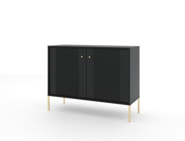 FURNLUX SKÄNK ISEO SVART & GULD 104CM