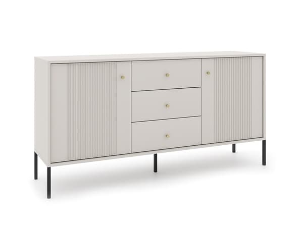FURNLUX SIVUPÖYTÄ ISEO BEIGE & MUSTA 154CM