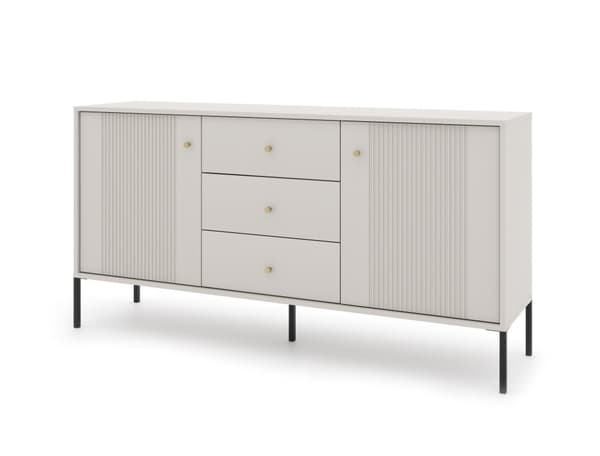 FURNLUX SIVUPÖYTÄ ISEO BEIGE & MUSTA 154CM