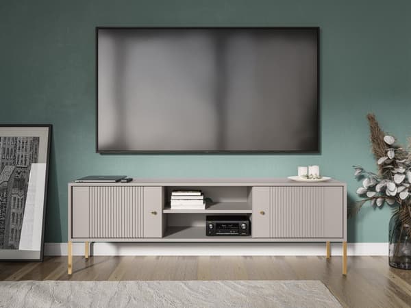 FURNLUX TV-BORD ISEO BEIGE & GULD 154CM