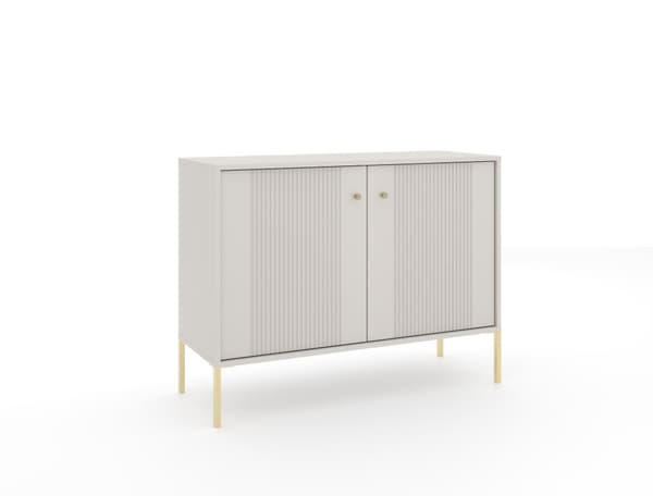 FURNLUX SIVUPÖYTÄ ISEO BEIGE & KULTA 104CM