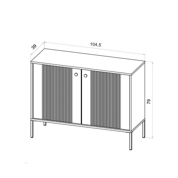 FURNLUX SIVUPÖYTÄ ISEO BEIGE & KULTA 104CM