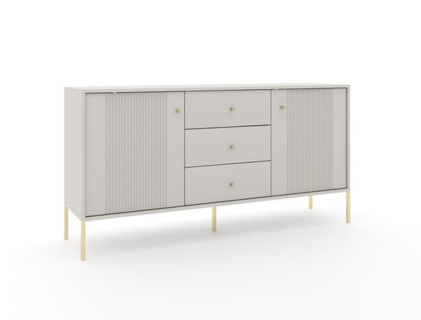 FURNLUX SKÄNK ISEO BEIGE & GULD 154CM