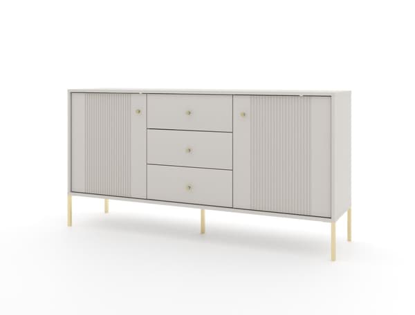 FURNLUX SKÄNK ISEO BEIGE & GULD 154CM